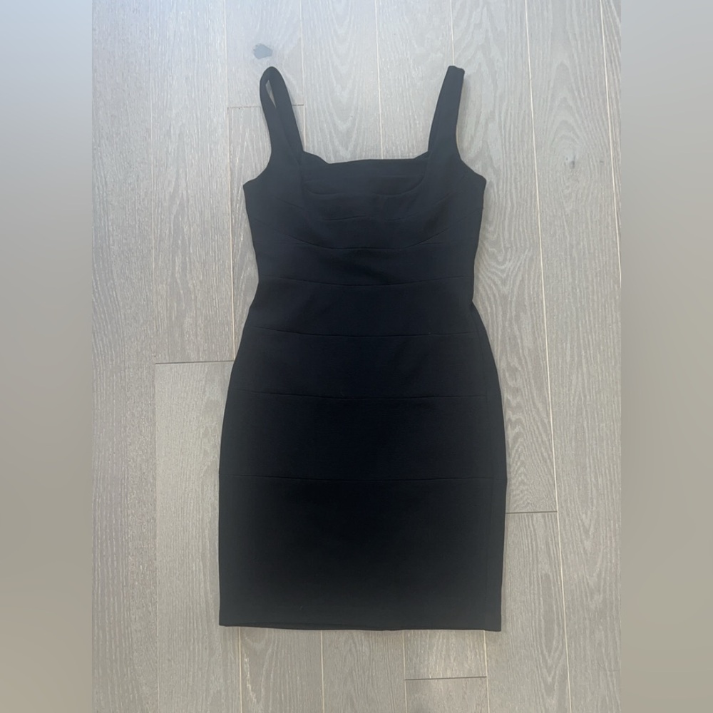 Signature by Sangria Black Strapless Dress